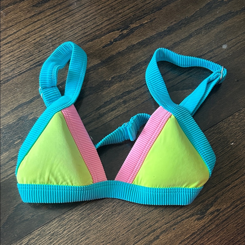 One one swimsuit top neon